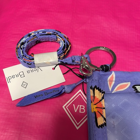 Vera Bradley zippered ID and lanyard - Picture 4 of 7
